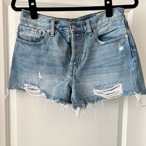 Free People Denim Distressed Women's Shorts